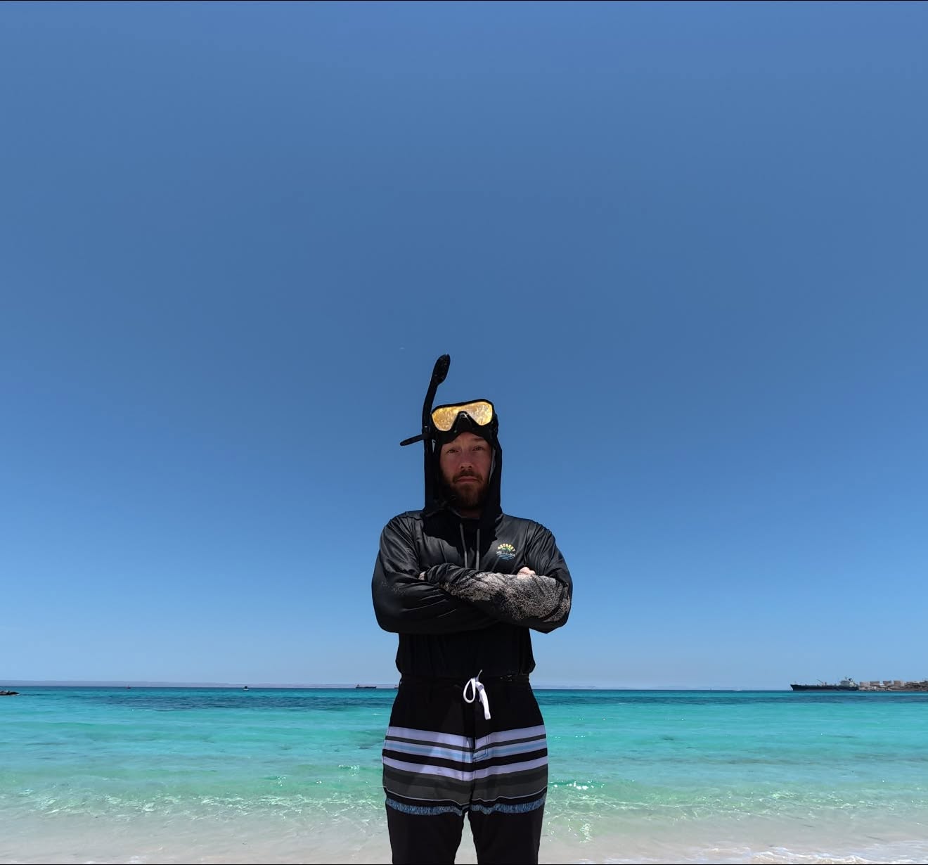 Joshua Sickenberger on the beach